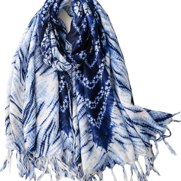 Boho Scarf for Women Lightweight Floral Printed