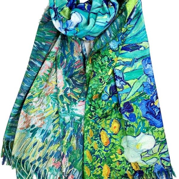 Art Shawl Scarf Van Gogh Monet Klimt Inspired